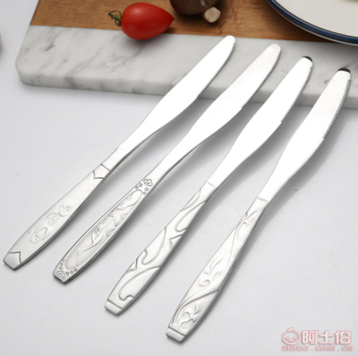 【不锈钢餐具牛排西餐刀叉酒店餐具用品不锈钢餐具刀叉勺1001套装】阳信县劳店镇佳楠不锈钢餐具零售店 - 产品库