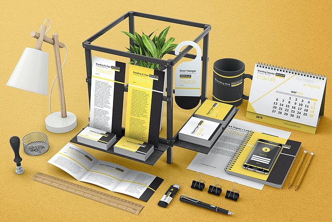 品牌VI设计办公用品样机模板 Brand.